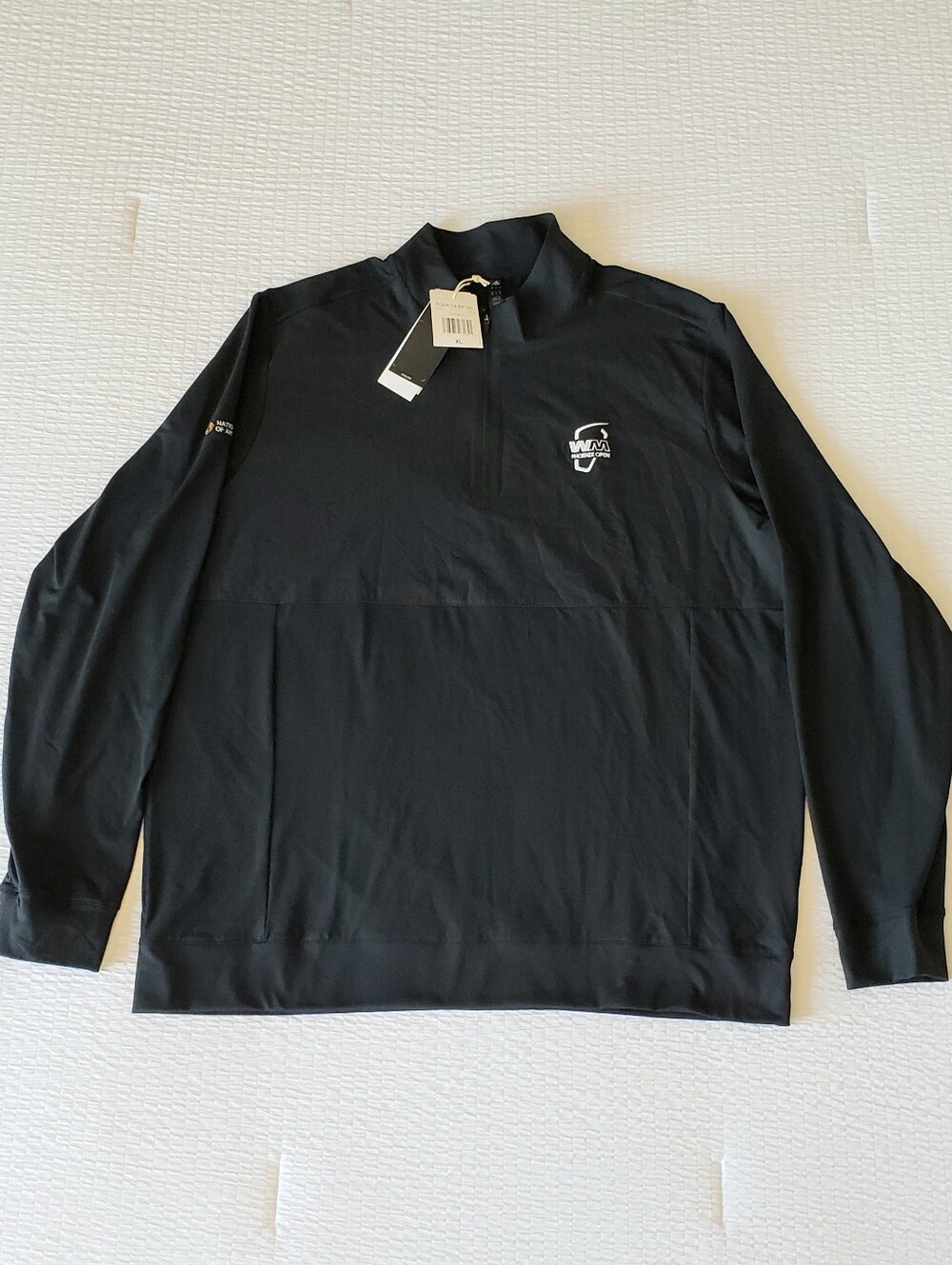 NWT! ADIDAS Men's Tour 1/4 Zip WM Phoenix Open Golf Jacket (XL) Black/White
